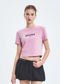 Women's Varsity Washing Vintage Crop T-shirt
