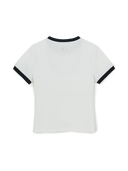 Women's Basic Small Logo Ringer T-Shirts