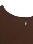 Women's Basic Off Shoulder Shirring Ribbed Dress