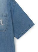 Basic Summer Short Sleeve Denim Shirts
