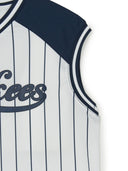 [cool Field] Varsity Sportive Striped Sleeveless