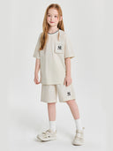 [cool Field] Sportive Basic Woven Pocket T-shirt Set