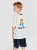 [cool Field] Sportive Character Artwork T-shirt Set