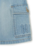 Megagram Cargo Denim Skirt