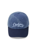 Varsity Vintage Cursive Color Block Unstructured Ball Cap
