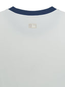 Women's Sportive Cursive Ringer Crop T-shirts