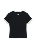 Women's Basic Small Logo Ringer T-shirts
