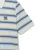 Women's Varsity Stripe Crop Polo T-shirt