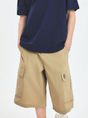 Vintage Cotton Touch Cargo Bermuda Shorts