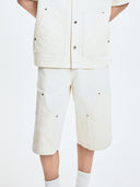 Men's Dia Monogram Embo Patched Carpenter Denim Shorts
