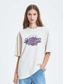 Varsity Vintage Washing Graphic Mega Over Fit T-shirt