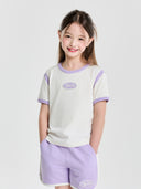 Vasrsity Round Logo Crop T-shirt (girl's)