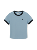 Women's Basic Small Logo Ringer T-shirts