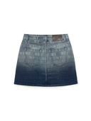 Women's Classic Monogram Gradation Jacquard Denim Skirt