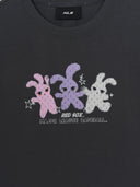 Women's Small Bunny Graphic Slim Semi Crop T-Shirts