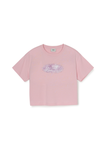 Vintage Monogram Girl's Cropped T-shirt