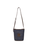 Denim Color Combination Bucket Bag
