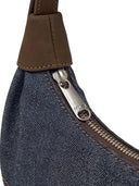 Denim Color Combination Hobo Bag