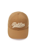 Varsity Cursive Fluffy Logo Unstructured Ball Cap