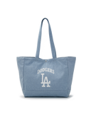 Vintage Lettering Denim Shopper Bag