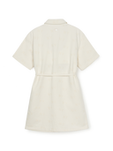 Women's Classic Random Monogram Jacquard Short Sleeve Denim Dress