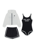 Girl's Street Mesh Hood Zip-Up 3P Set