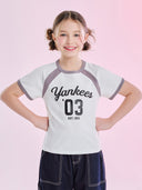 Varsity Girl's Crop T-shirt
