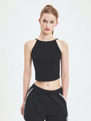 Women's Basic Slim Crop Sleevelss