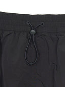 Gorpcore Glossy Nylon Puckering Cargo Midi Skirt