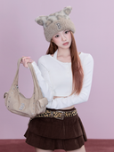Women's Basic Henley Neck Layered Slim Semi Crop Long Sleeve T-shirts