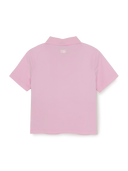 Women's Basic Slim Fit Crop Open Collar Polo T-Shirts