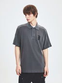 Basic Washing Over Fit Polo T-shirt