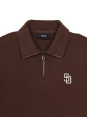 Basic Small Logo Half Zip Up Sweatshirt