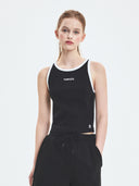 Women's Varsity Vintage Slim Crop Sleevelss