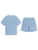 [cool Field] Sportive Basic Woven Pocket T-shirt Set