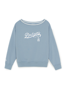 Women's Varsity Sportive Off-Shoulder Sweatshirt