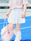 Basic Sportive Jersey Flared Skirt