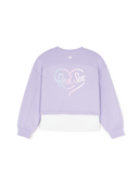 Heart Sportive Girl's Layered Sweatshirt