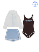 Girl's Street Mesh Hood Zip-Up 3P Set
