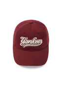 Varsity Cursive Fluffy Logo Unstructured Ball Cap