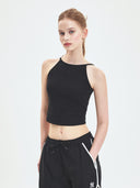 Women's Basic Slim Crop Sleevelss