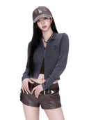 Women's Basic Vintage Washing Cardigan