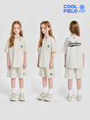 [cool Field] Sportive Basic Woven Pocket T-shirt Set