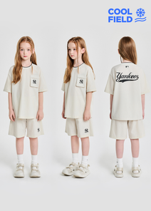 [cool Field] Sportive Basic Woven Pocket T-shirt Set