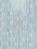 Classic Monogram Sprayed Short Sleeve Denim Shirts