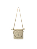 Basic Quilting PU Mini Bucket Cross Bag