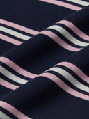 Women's Varsity Stripe Crop Polo T-shirt