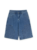 Men's Dia Monogram Embo Patched Carpenter Denim Shorts