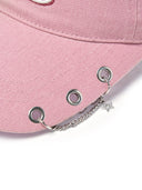 Vintage Cursive Jewelry Unstructured Ballcap