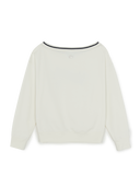 Women's Varsity Sportive Off-Shoulder Sweatshirt